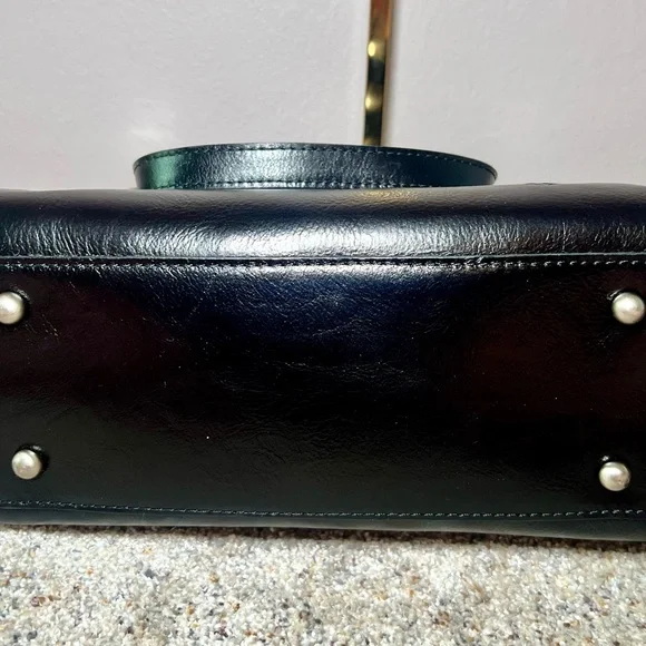 Patricia Nash Moggie Multi-compartment Leather Satchel - Picture 5 of 5